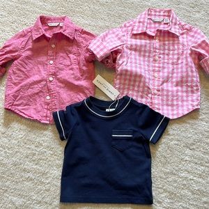 NWOT and NWT Janie and Jack Baby Boy Button Down and T Shirt Bundle!! Today only